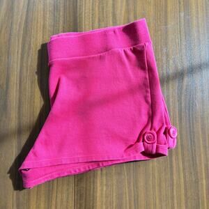 Retro 80s Athletic Style No Boundaries Women's Pink Dolphin Shorts Size XL